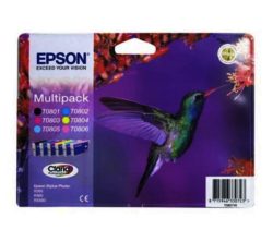 EPSON Hummingbird T0807 6-colour Ink Cartridges - Multipack